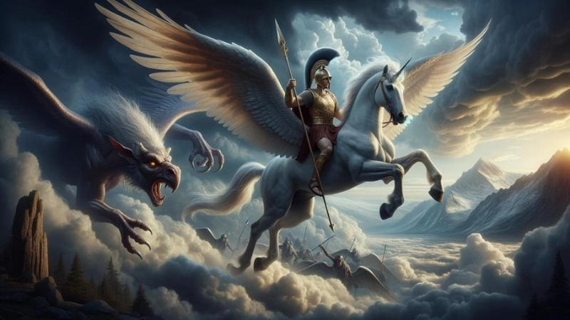 Tóm tắt chi tiết tác phẩm Bellerophon và chiến mã Pegasus