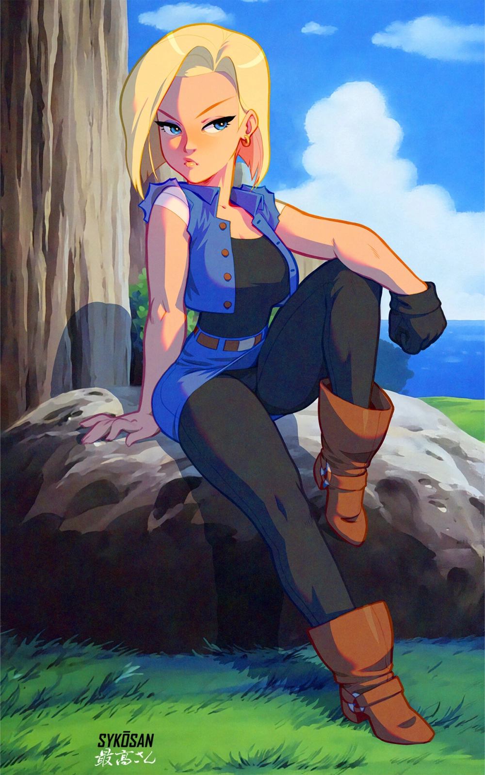 Android 18 dragon ball z nhân vật làm fan mê mẩn