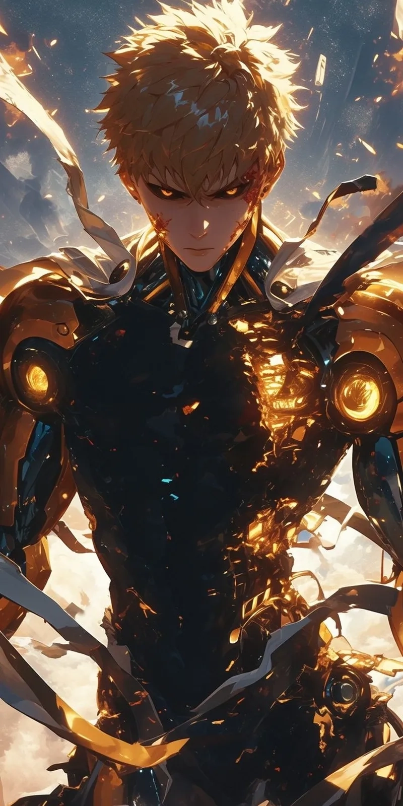 One Punch Man Genos nhân vật trung tâm hấp dẫn