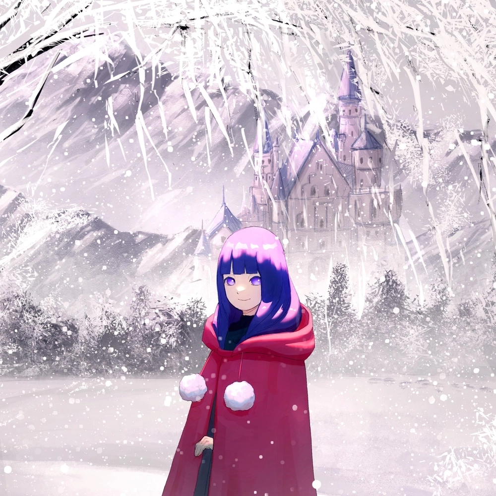 Hinata Hyuga art tác phẩm nghệ thuật tái hiện vẻ đẹp