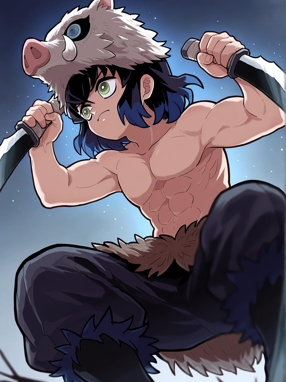 Inosuke Fanart tác phẩm sáng tạo đậm chất nghệ thuật