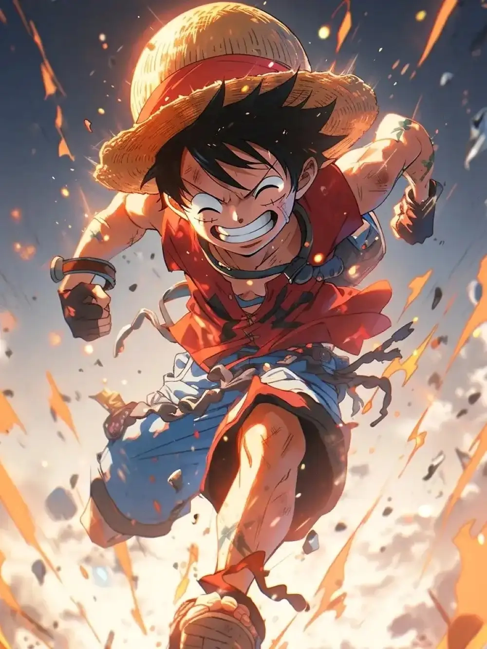 Luffy cute với nụ cười rạng rỡ lan tỏa nguồn năng lượng tích cực
