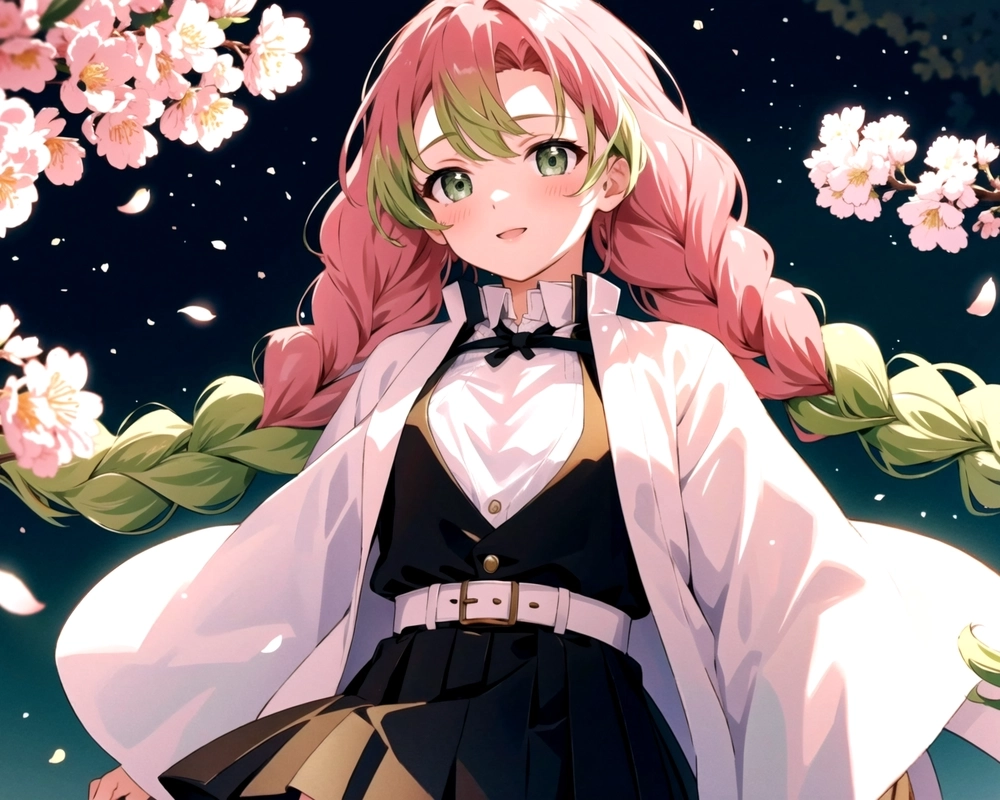 Mitsuri Kimetsu no Yaiba anh hùng tóc hồng nổi bật