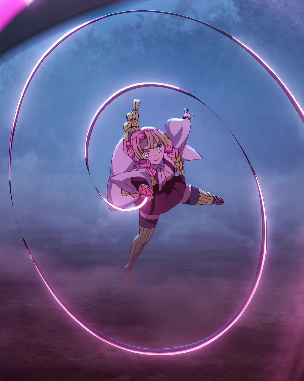 Mitsuri Ngầu phong thái chiến đấu đầy uy lực