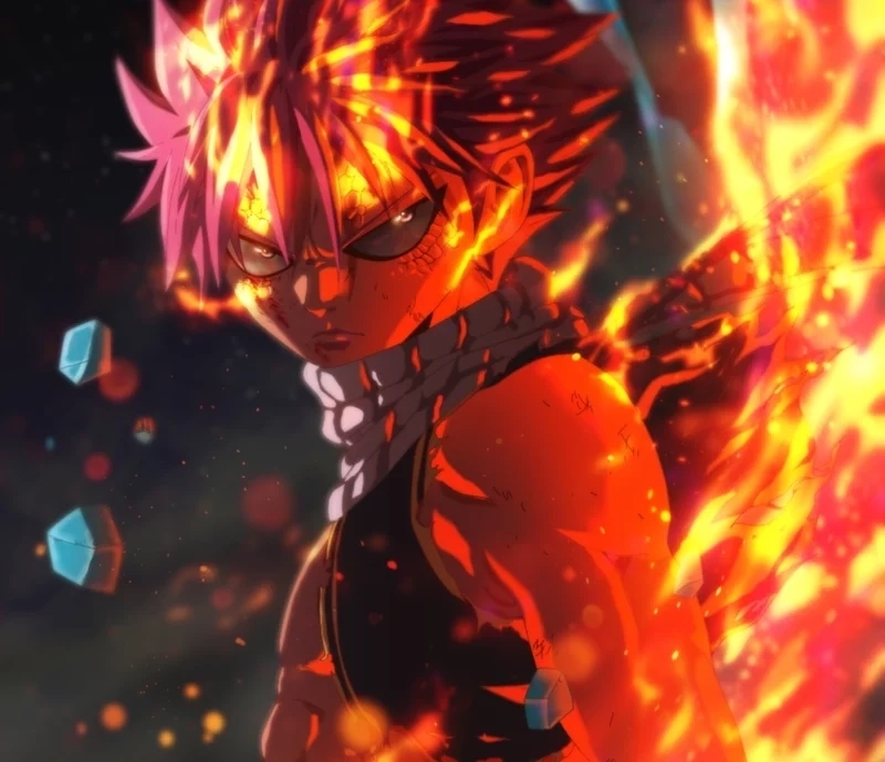 Natsu Dragneel manga khắc họa tính cách và sức mạnh vượt trội
