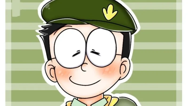 Hình Nobita khoảnh khắc đời thường đầy sinh động