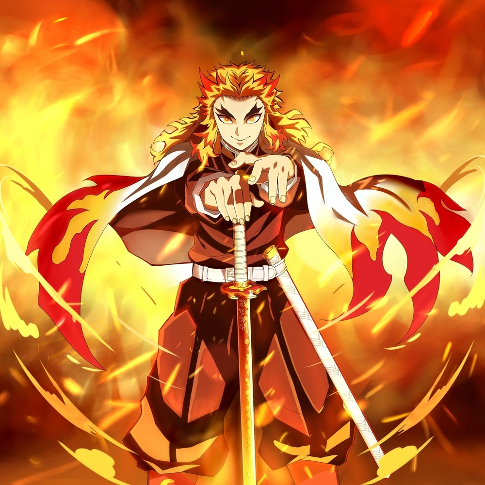 Rengoku Kyojuro là viêm trụ lửa nổi bật trong Kimetsu no Yaiba