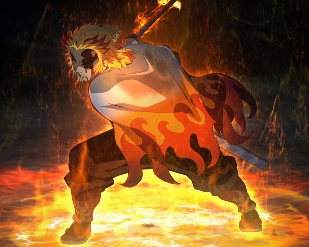 Rengoku ảnh đẹp nhất khoảnh khắc anh hùng rực sáng