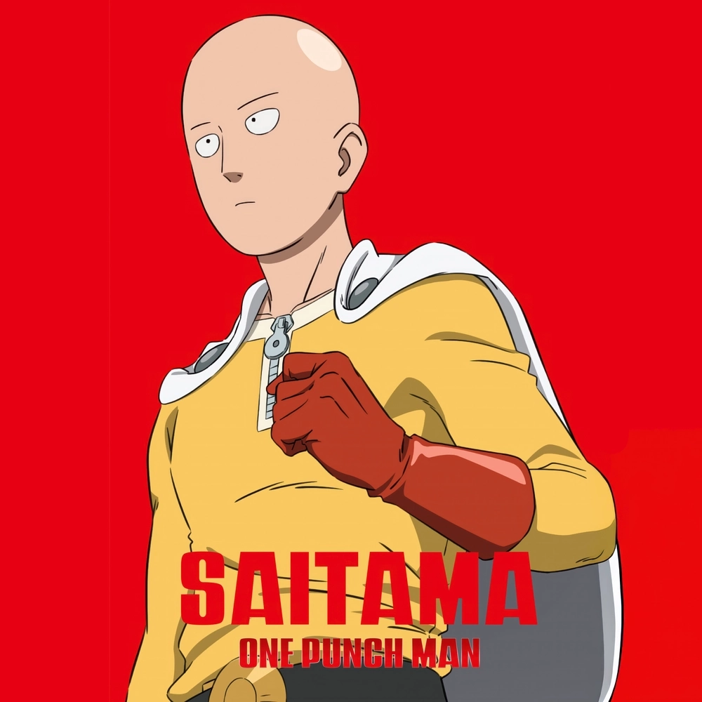 Saitama là nhân vật chính của One Punch Man, sở hữu sức mạnh vô đối.