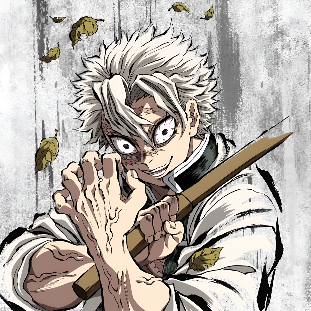 Sanemi ngầu phong thái chiến đấu đầy uy lực