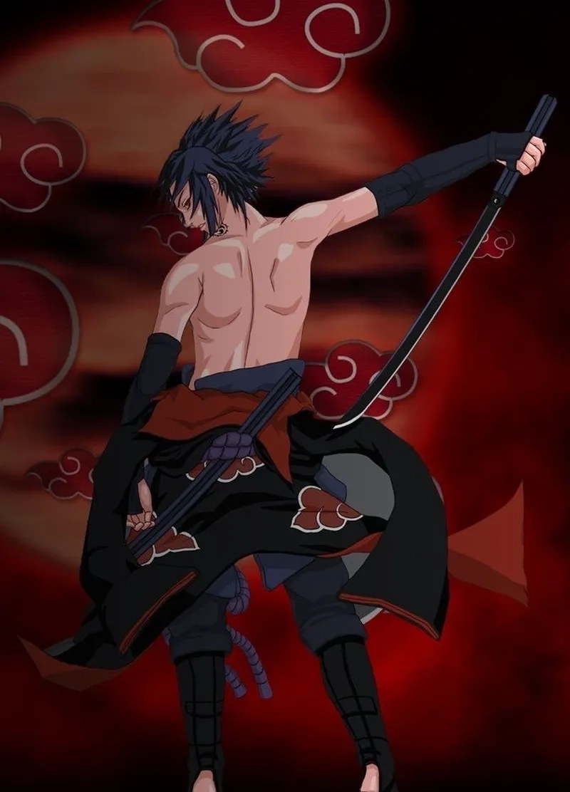 Sasuke ngầu thần thái lạnh lùng và đầy quyền lực
