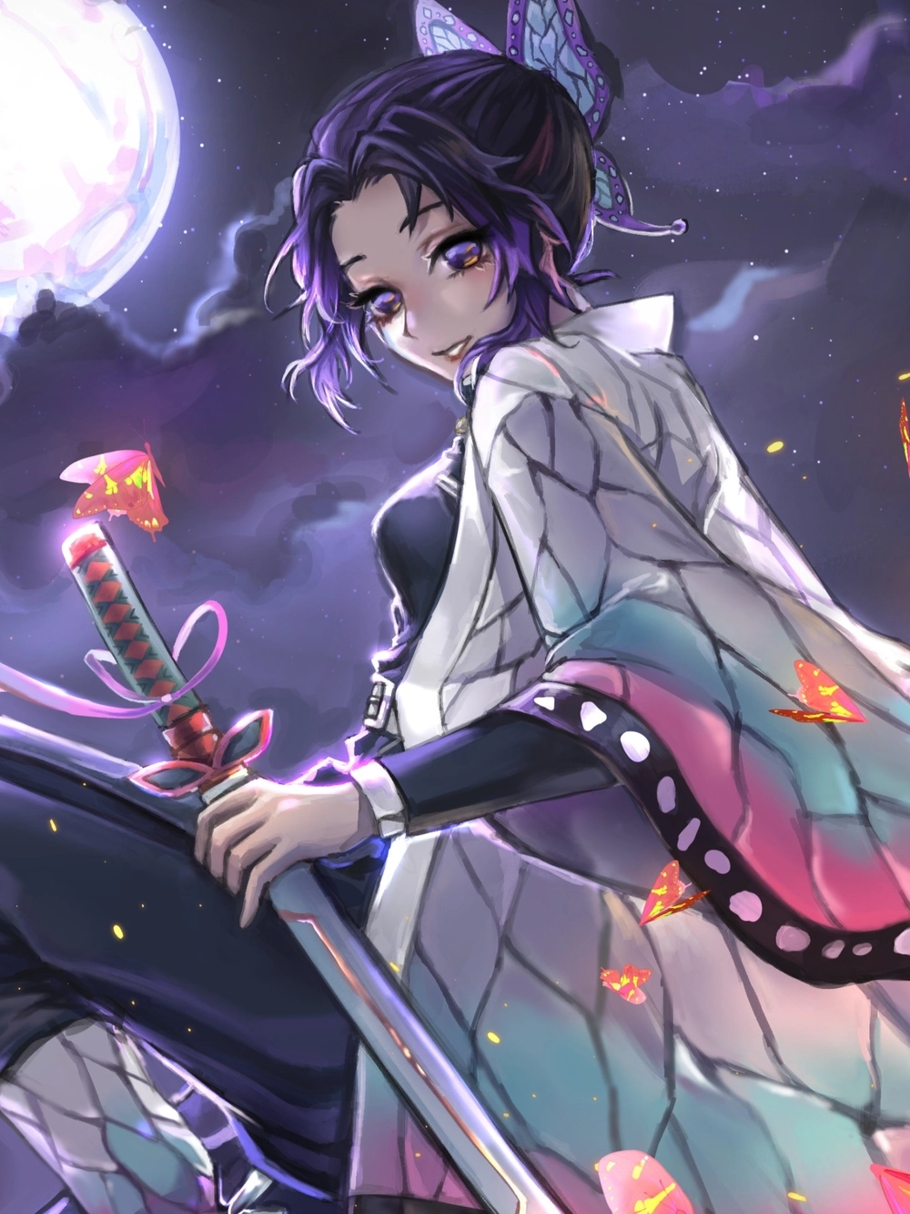 Shinobu đẹp mang vẻ thanh thoát khó quên