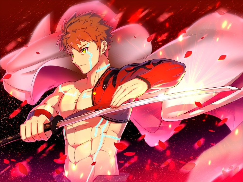 Shirou Emiya nhân vật chính trong Fate đầy quyết tâm