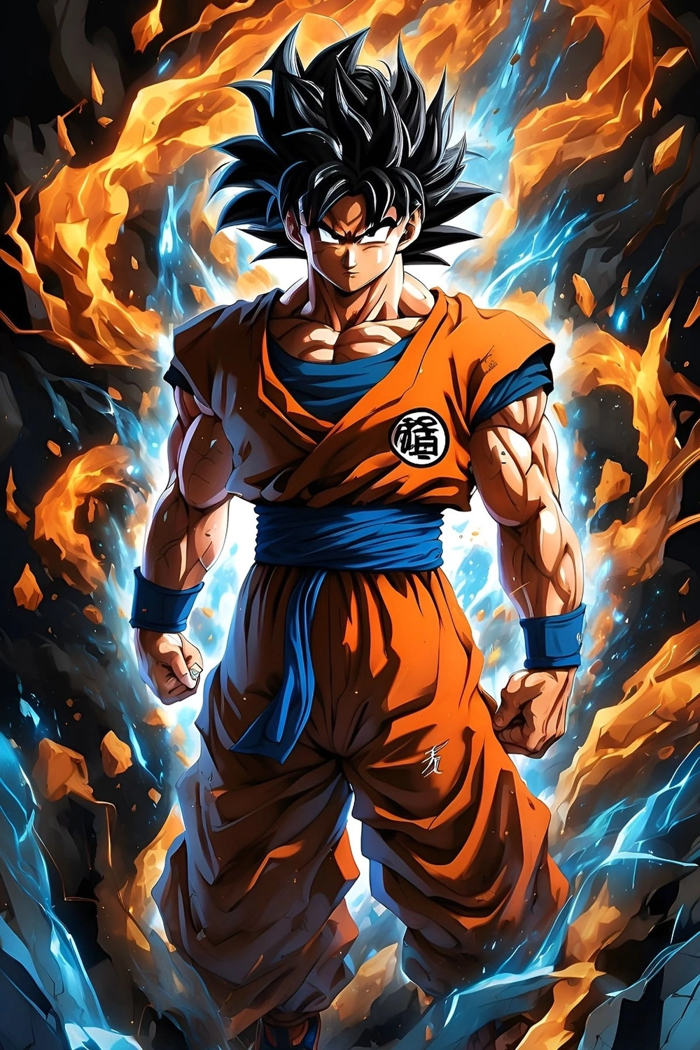 Vẽ Son Goku sinh động thể hiện kỹ năng chiến đấu và cá tính đặc trưng