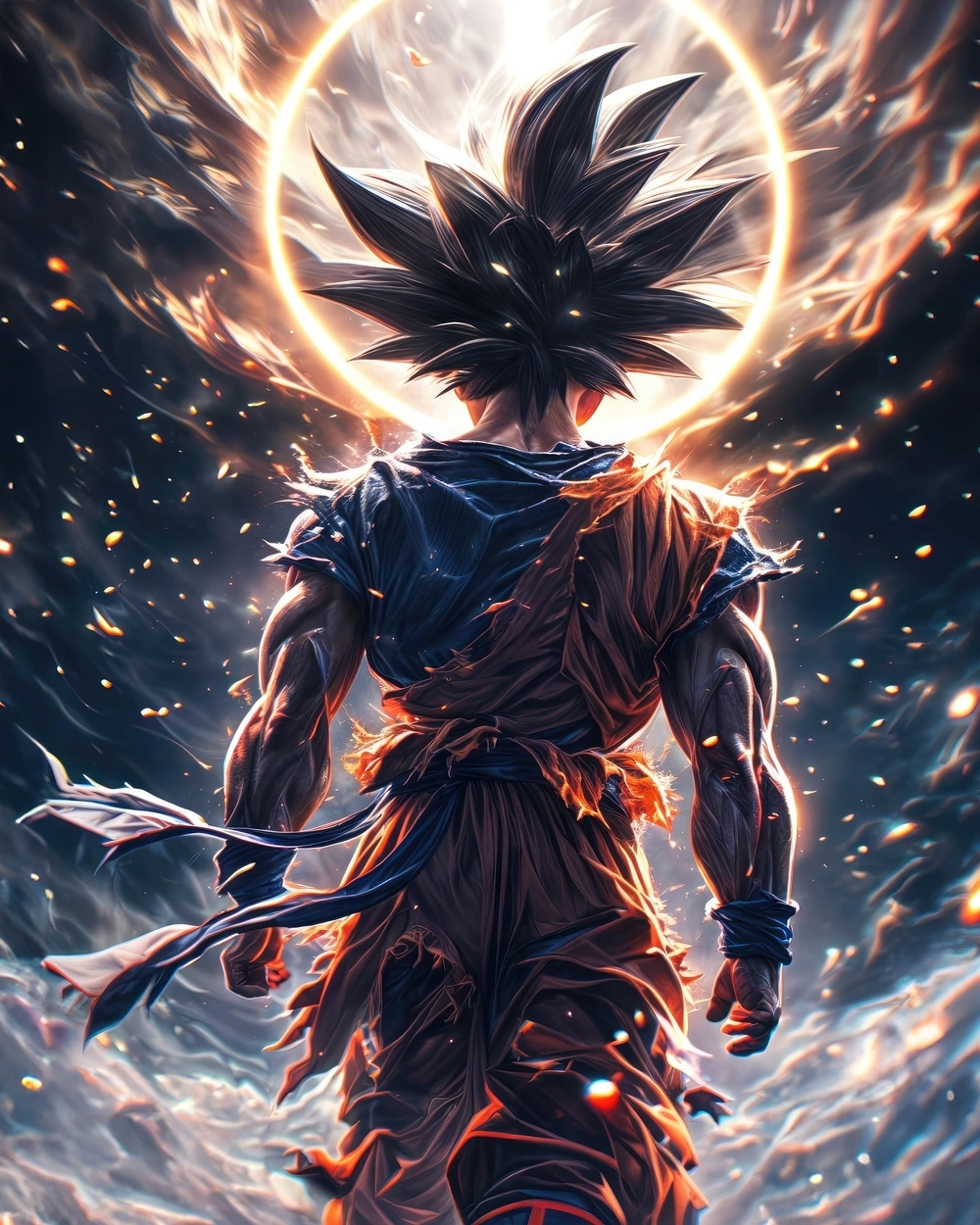 Hình ảnh Son Goku tái hiện trọn vẹn sức mạnh và khí chất nhân vật