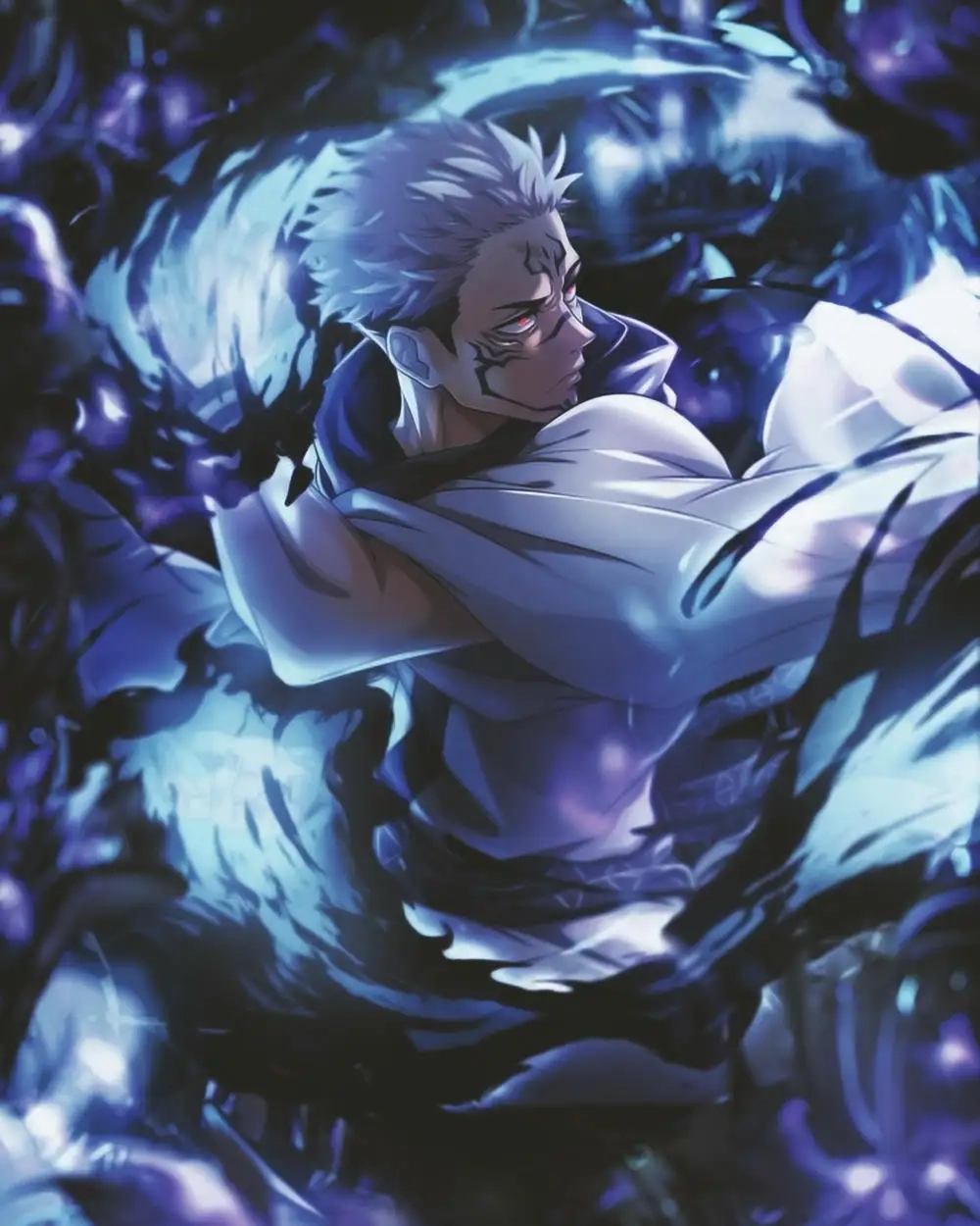 Anime Sukuna mang hình ảnh dữ dằn sống động