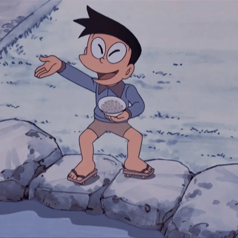 Vẽ Suneo tái hiện biểu cảm tinh nghịch và láu cá