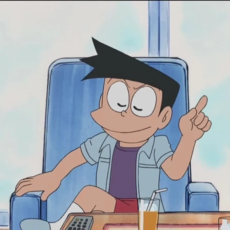 Suneo meme hài hước lan truyền trên mạng xã hội