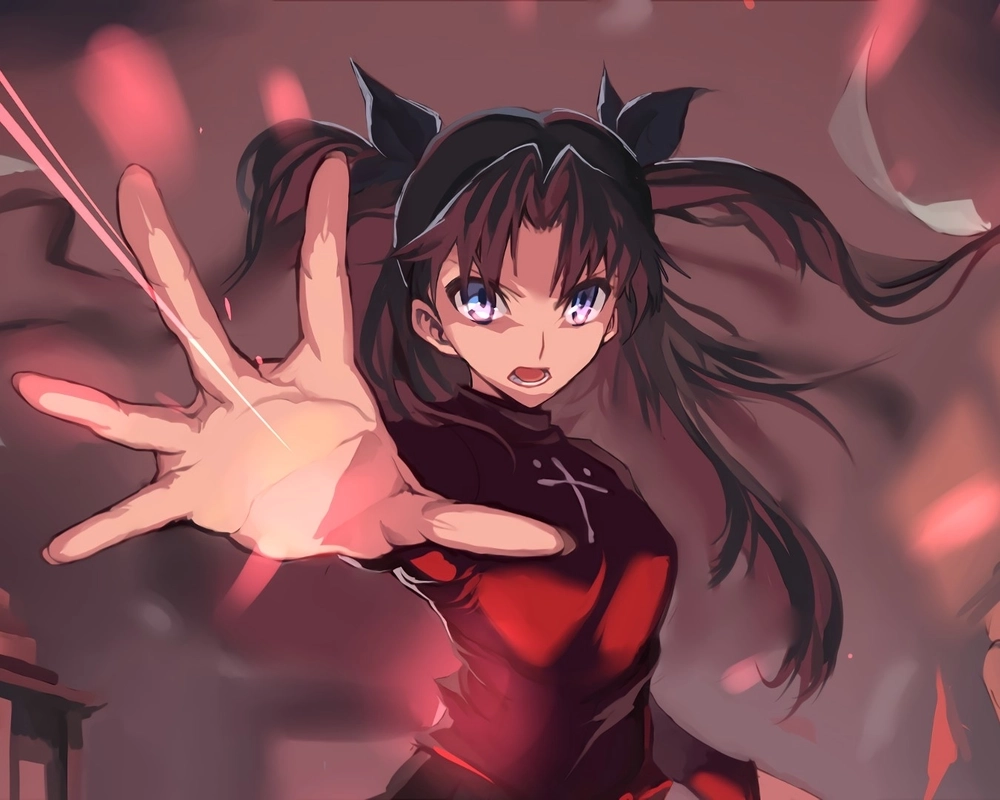 Tohsaka Rin pháp sư tài năng trong Fate Stay Night