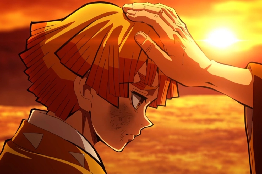 Hình Zenitsu khóc khoảnh khắc cảm xúc đầy ám ảnh