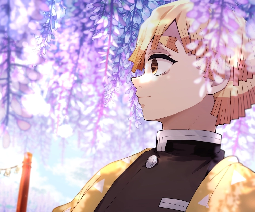 Ảnh Zenitsu chất bức hình nổi bật đầy năng lượng