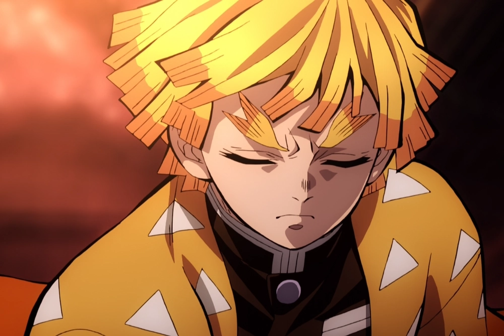 Hình Zenitsu tốc độ cảnh chiến đấu đầy kịch tính