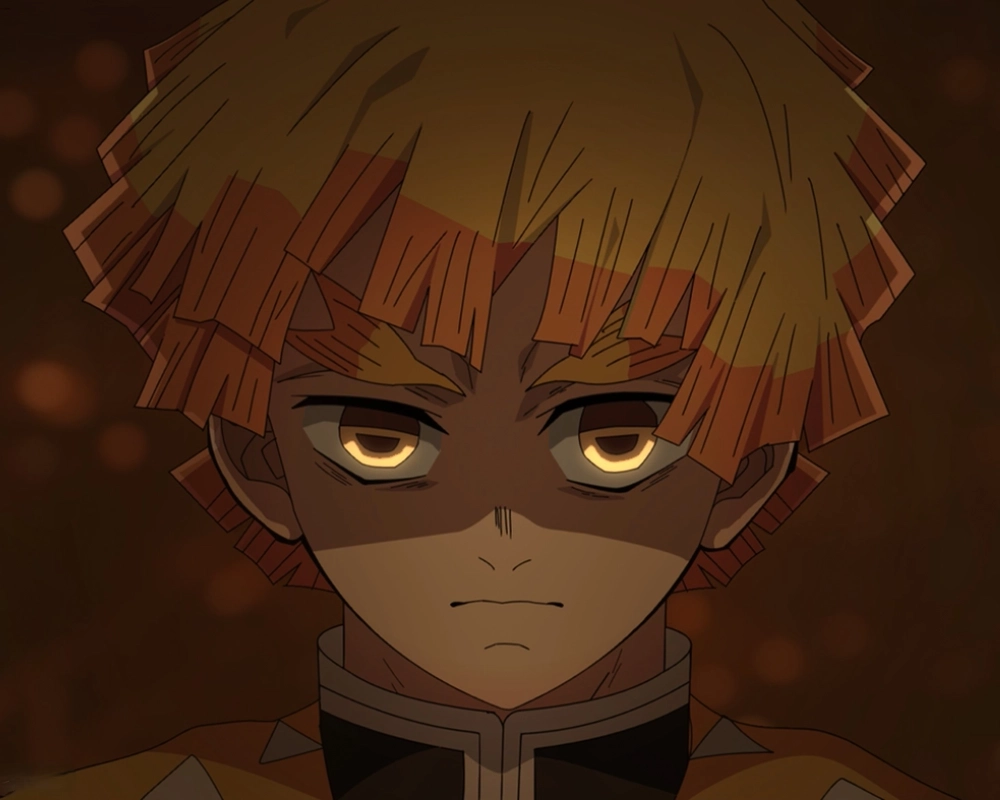 Hình Zenitsu chiến đấu kỹ năng điêu luyện rực sáng