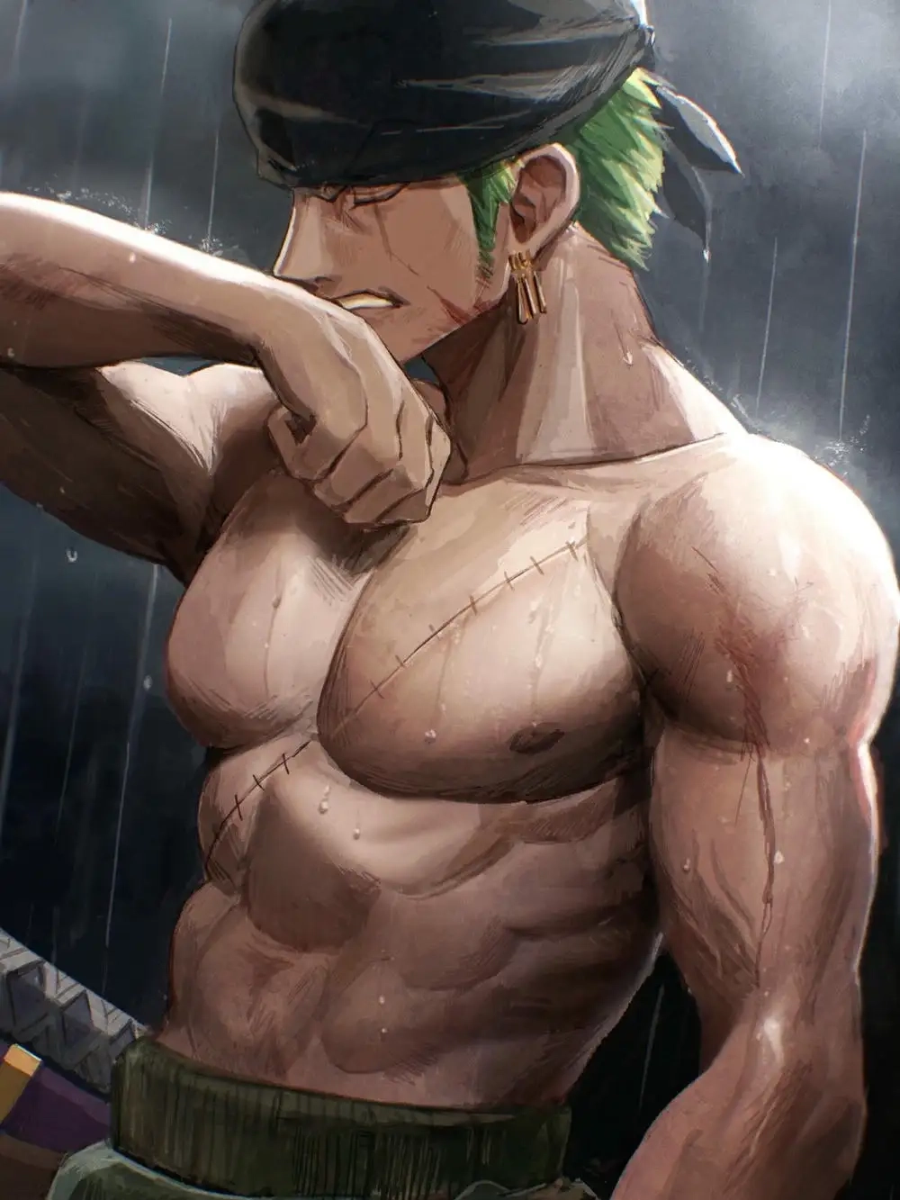 Roronoa Zoro wallpaper mang hình ảnh sắc nét đầy ấn tượng