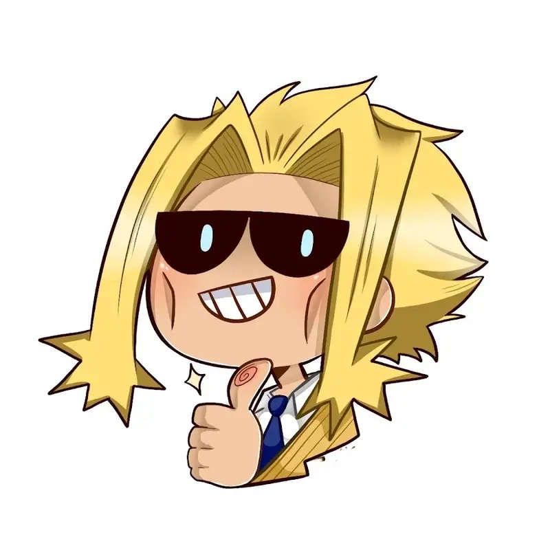 Tải All Might chibi PNG cực nét miễn phí