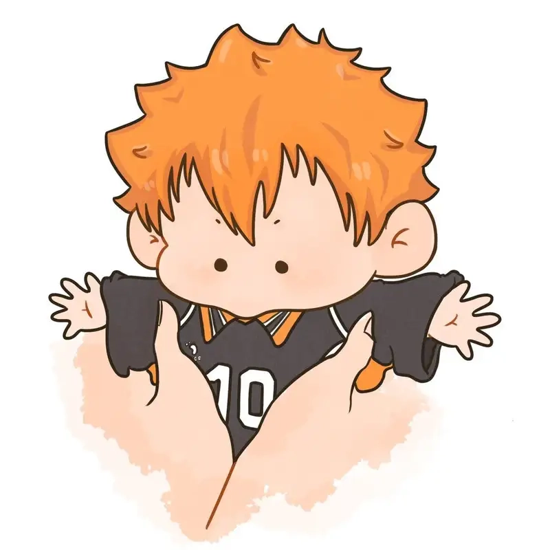 Fan Haikyuu yêu thích Hình chibi Hinata đáng yêu vô đối