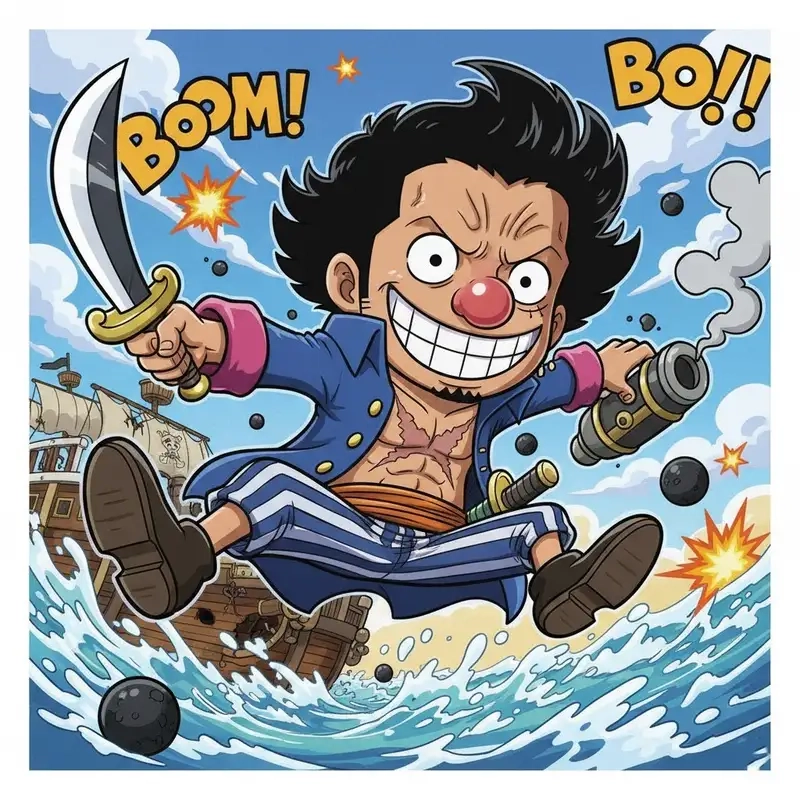 Bộ sưu tập Ảnh chibi Buggy One Piece đáng yêu cuốn hút fan