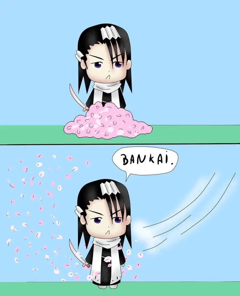 Chiêm ngưỡng hình chibi Byakuya Kuchiki full body đẹp mắt