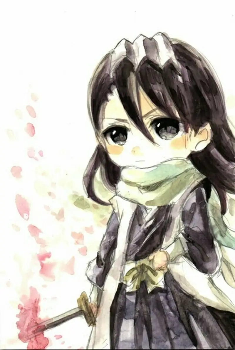 Xem hình chibi Byakuya Kuchiki Bleach full màu sắc