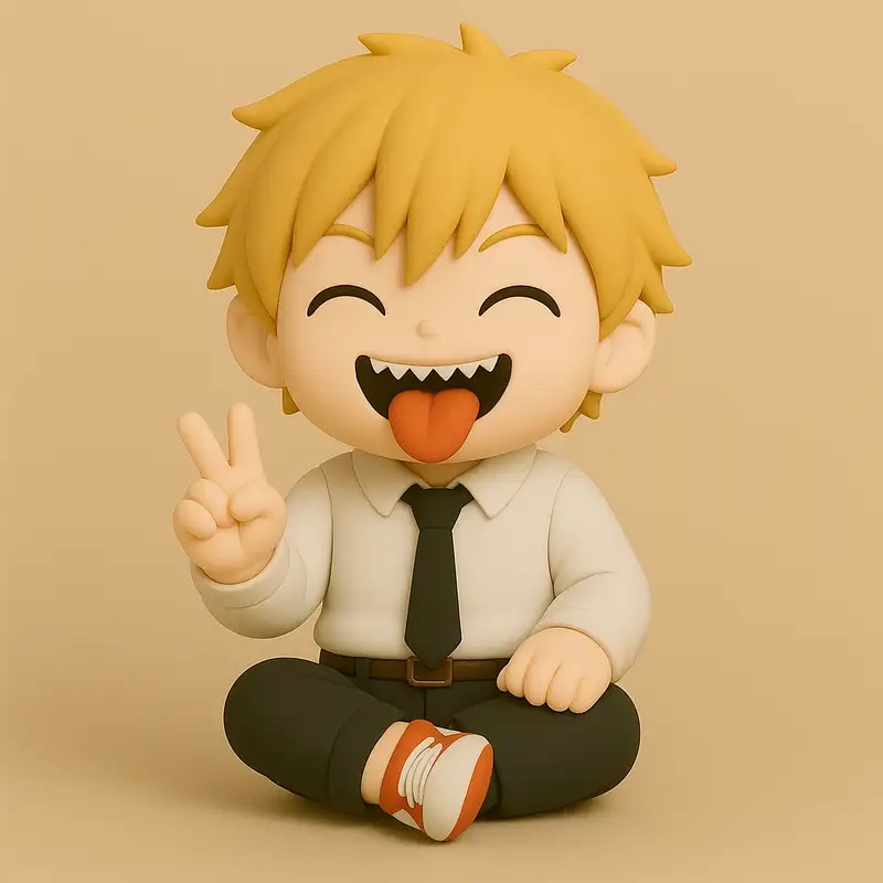 Khám phá Denji chibi anime sinh động và thú vị