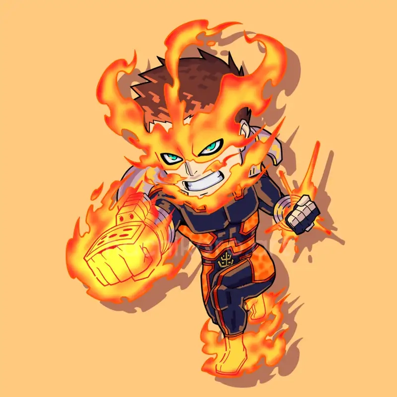 Đổi gió với hình nền chibi Endeavor phong cách mới