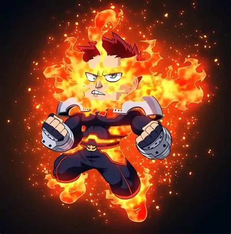 Khám phá fanart chibi Endeavor sáng tạo và ấn tượng