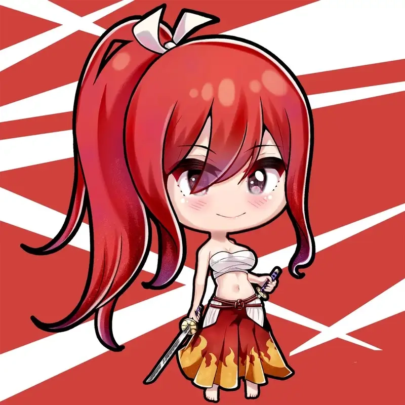Cùng trải nghiệm Erza Scarlet cute trong hình chibi sinh động