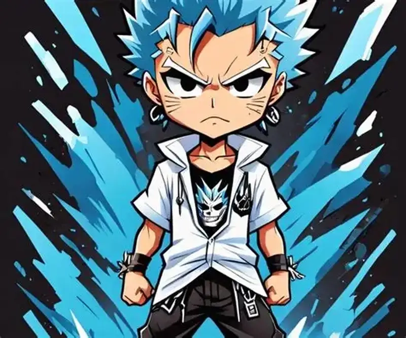 Chibi Grimmjow Bleach phong cách nổi bật