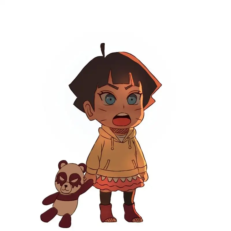 Thỏa sức tải hình chibi Himawari Uzumaki cute 4k