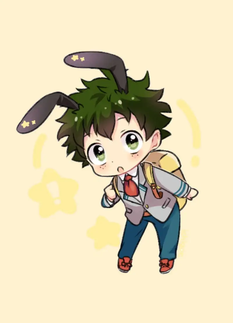 Ảnh chibi Izuku Midoriya Deku là như thế nào để yêu thích ngay