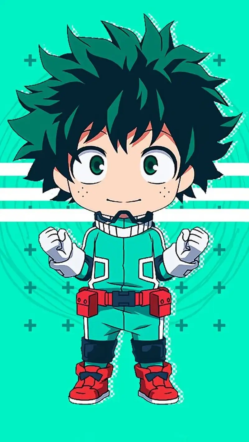 Sưu tập hình chibi Izuku Midoriya độc đáo