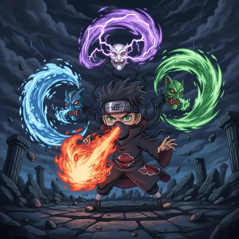 Thưởng thức fan art chibi Kakuzu ấn tượng