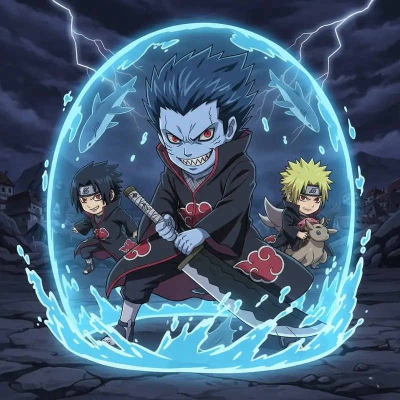Xem Kisame Hoshigaki chibi HD sắc nét và sống động