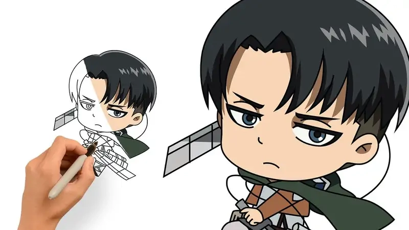 Ảnh chibi Levi Ackerman như thế nào