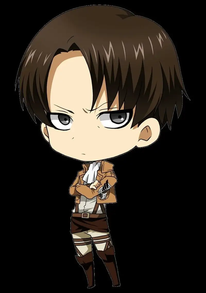 Thỏa thích với hình ảnh chibi Levi Ackerman hoạt hình vui nhộn