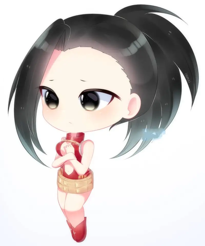 Bộ Momo Yaoyorozu chibi icon cho avatar