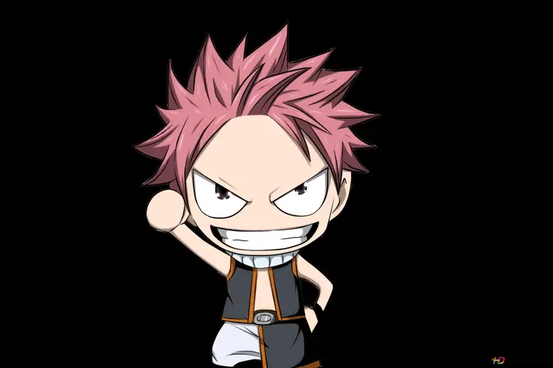 Tận hưởng Natsu Dragneel chibi PNG sinh động
