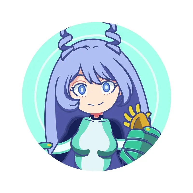 Ngắm Nejire Hado chibi minh họa sáng tạo