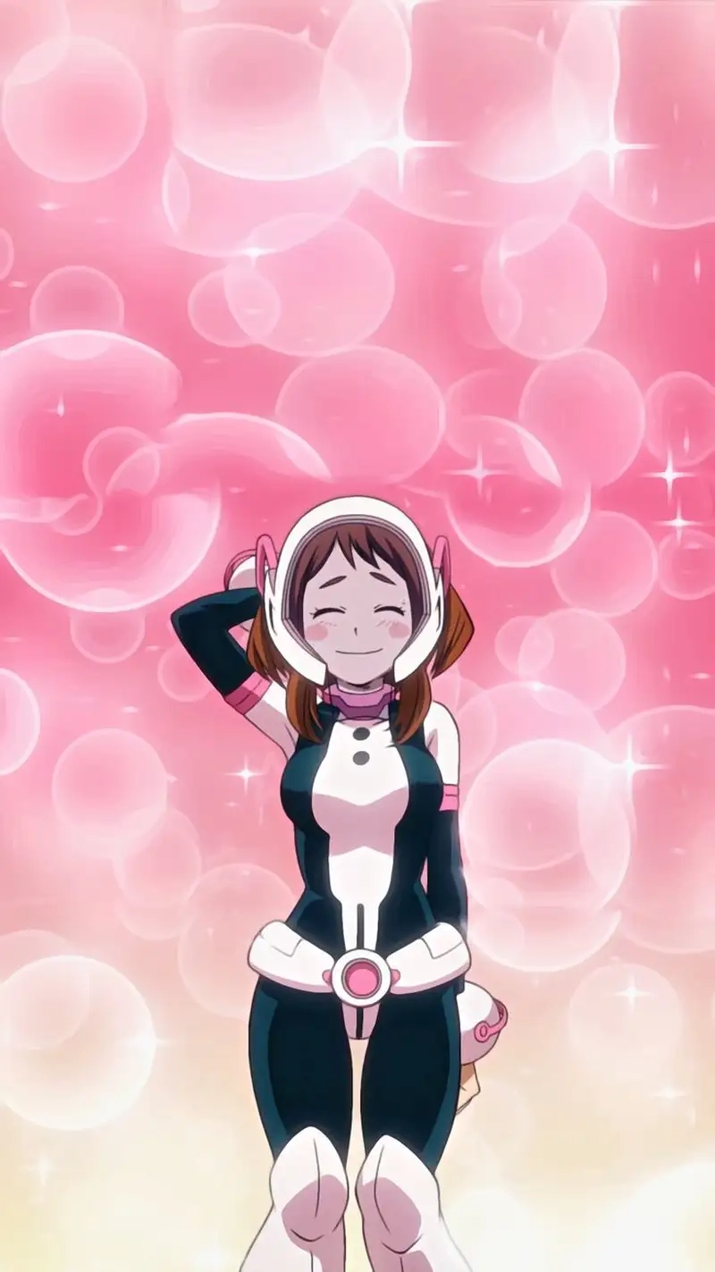 Ngắm chibi Ochaco Uraraka full body chi tiết trọn vẹn siêu đáng yêu