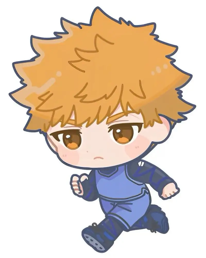 Kunigami Rensuke chibi màu rực rỡ bắt mắt